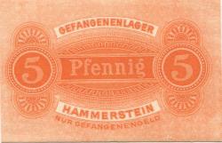 Hammerstein (heute: PL-Czarne) - Gefangenenlager - -- - 5 Pfennig