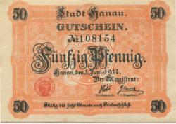 Hanau - Stadt - 1.6.1917 - 50 Pfennig