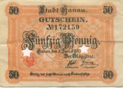 Hanau - Stadt - 1.6.1917 - 50 Pfennig