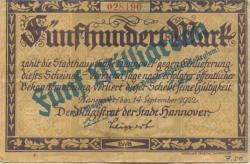 Hannover - Stadt - -- - 5 Milliarden Mark