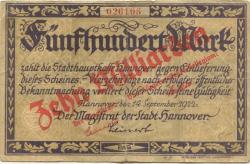Hannover - Stadt - -- - 10 Milliarden Mark