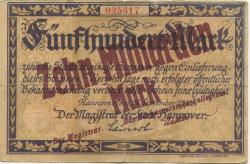 Hannover - Stadt - -- - 10 Milliarden Mark
