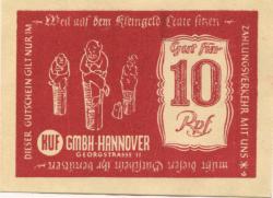 Hannover - KuF GmbH, Georgstr. 11 - -- - 10 Pfennig