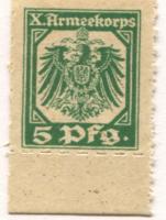 Hannover - X.Armeekorps - -- - 5 Pfennig