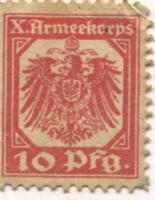 Hannover - X.Armeekorps - -- - 10 Pfennig