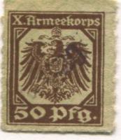 Hannover - X.Armeekorps - -- - 50 Pfennig