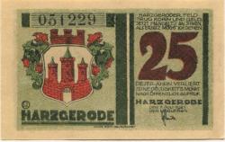 Harzgerode - Stadt - 7.7.1921 - 25 Pfennig 