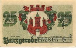 Harzgerode - Stadt - 7.7.1921 - 25 Pfennig 