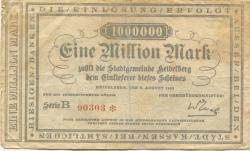 Heidelberg - Stadt - 8.8.1923 - 1 Million Mark
