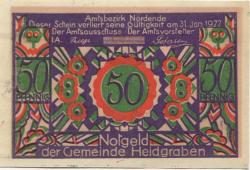 Heidgraben - Gemeinde - - 31.1.1922 - 50 Pfennig