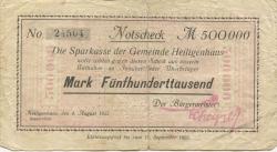 Heiligenhaus - Gemeinde - 4.8.1923 - 15.9.1923 - 500000 Mark