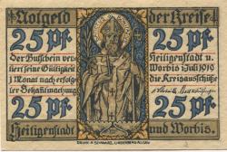 Heiligenstadt und Worbis - Kreise - 1.7.1919 - 25 Pfennig