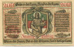Helgoland - Spar- und Leihkasse - April 1921 - 20 Pfennig