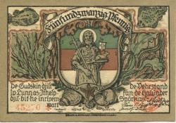Helgoland - Spar- und Leihkasse - April 1921 - 25 Pfennig