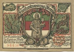 Helgoland - Spar- und Leihkasse - April 1921 - 25 Pfennig