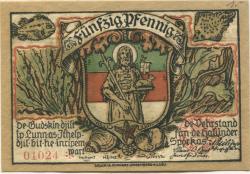 Helgoland - Spar- und Leihkasse - April 1921 - 50 Pfennig