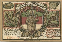 Helgoland - Spar- und Leihkasse - April 1921 - 50 Pfennig