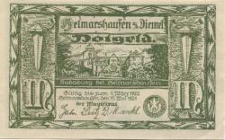 Helmarshausen (heute: Karlshafen (Bad)) - 15.5.1921 - 1.3.1922 - 1 Mark