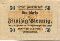 Helmbrechts - Stadt - 10.4.1917 - 50 Pfennig