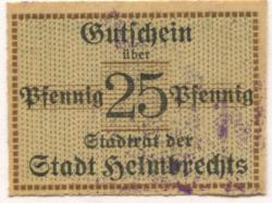 Helmbrechts - Stadt - -- - 25 Pfennig