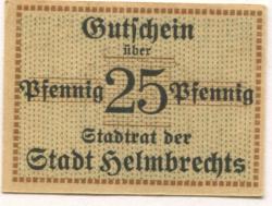 Helmbrechts - Stadt - -- - 25 Pfennig