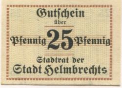 Helmbrechts - Stadt - -- - 25 Pfennig