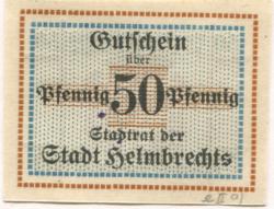 Helmbrechts - Stadt - -- - 50 Pfennig 