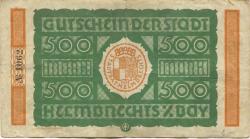 Helmbrechts - Stadt - -- - 500 Mark