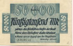 Herne - Stadt - 25.8.1923 - 50000 Mark