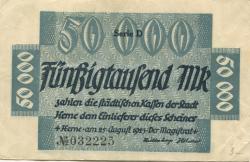 Herne - Stadt - 25.8.1923 - 50000 Mark