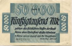 Herne - Stadt - 25.8.1923 - 50000 Mark