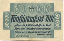 Herne - Stadt - 25.8.1923 - 50000 Mark