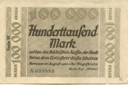 Herne - Stadt - 25.8.1923 - 100000 Mark