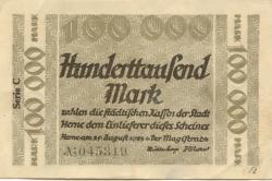 Herne - Stadt - 25.8.1923 - 100000 Mark