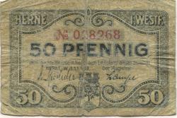 Herne - Stadt - 1.1.1919 - 50 Pfennig