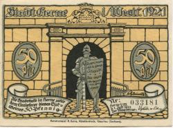 Herne - Stadt - 1.7.1921 - 50 Pfennig