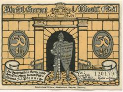 Herne - Stadt - 1.7.1921 - 50 Pfennig