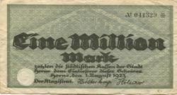 Herne - Stadt - 1.8.1923 - 1 Million Mark