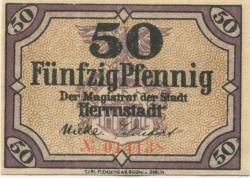 Herrnstadt (heute: PL-Wasosz) - Stadt - - 31.12.1919 - 50 Pfennig