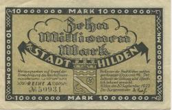 Hilden - Stadt - 20.9.1923 - 10 Millionen Mark
