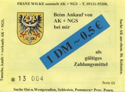 Hildesheim - Wilke, Franz, Ansichtskarten, Notgeld - -- - 1 D-Mark