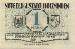Holzminden - Stadt - - 1.5.1922 - 1 Mark 