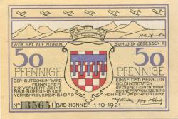 Honnef - Verkehrsvereine Bad Honnef und Rhöndorf - 1.10.1921 - 50 Pfennig
