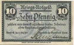 Horst - Sparkasse der Gemeinde - 1.5.1917 - 10 Pfennig