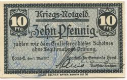 Horst - Sparkasse der Gemeinde - 1.5.1917 - 10 Pfennig