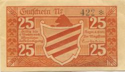 Hoym (heute: Seeland) - Stadt - 17.5.1921 - 25 Pfennig