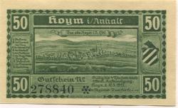 Hoym (heute: Seeland) - Stadt - 17.5.1921 - 50 Pfennig