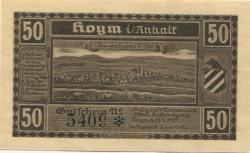 Hoym (heute: Seeland) - Stadt - 17.5.1921 - 50 Pfennig