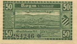Hoym (heute: Seeland) - Stadt - 17.5.1921 - 50 Pfennig