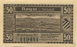 Hoym (heute: Seeland) - Stadt - 17.5.1921 - 50 Pfennig